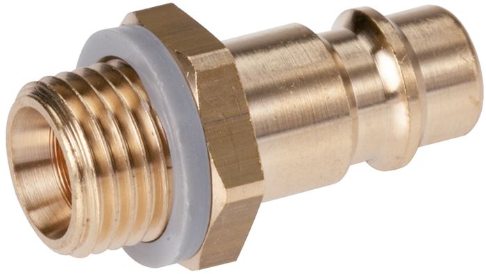 Exemplary representation: Coupling plug with male thread, brass